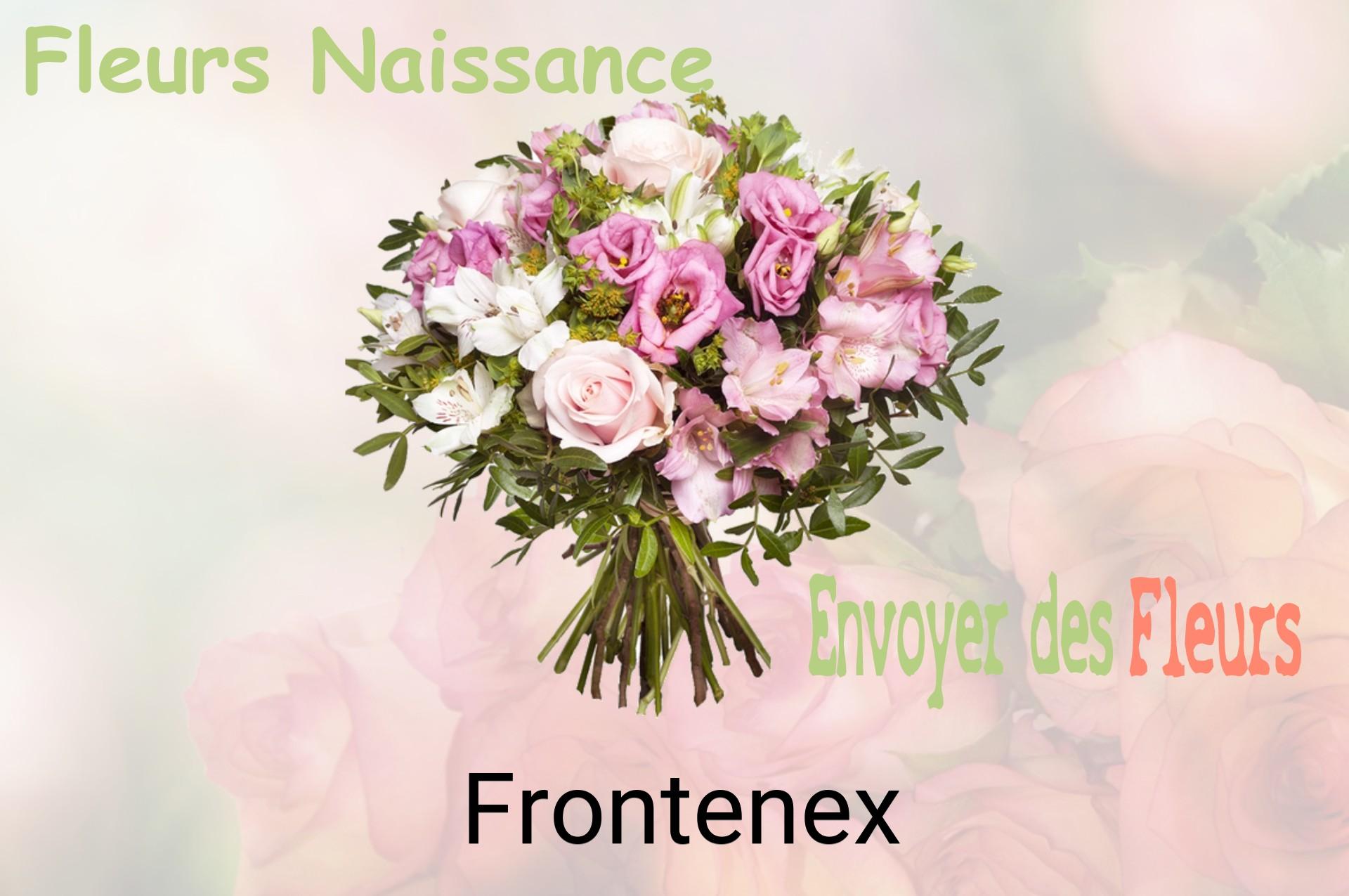 Bouquet de fleurs de naissance livré à Frontenex